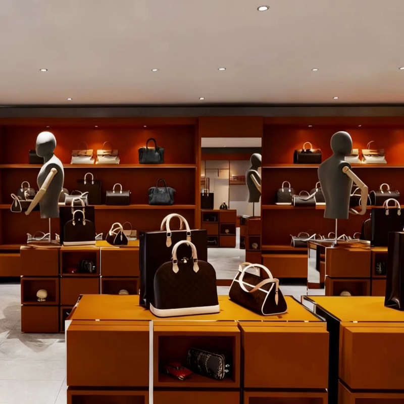 Luxury Bags Leather - Kwalitatieve winkelinrichting voor handtassen, interieurontwerp voor