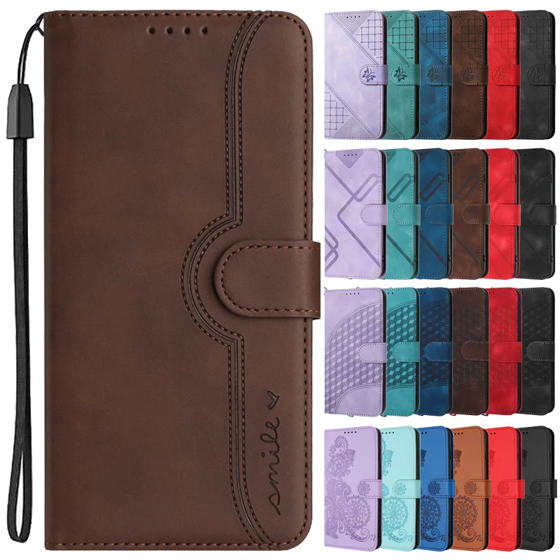 Luxury Bags Kl - Luxe Patroon Bloem Lederen Telefoon Case