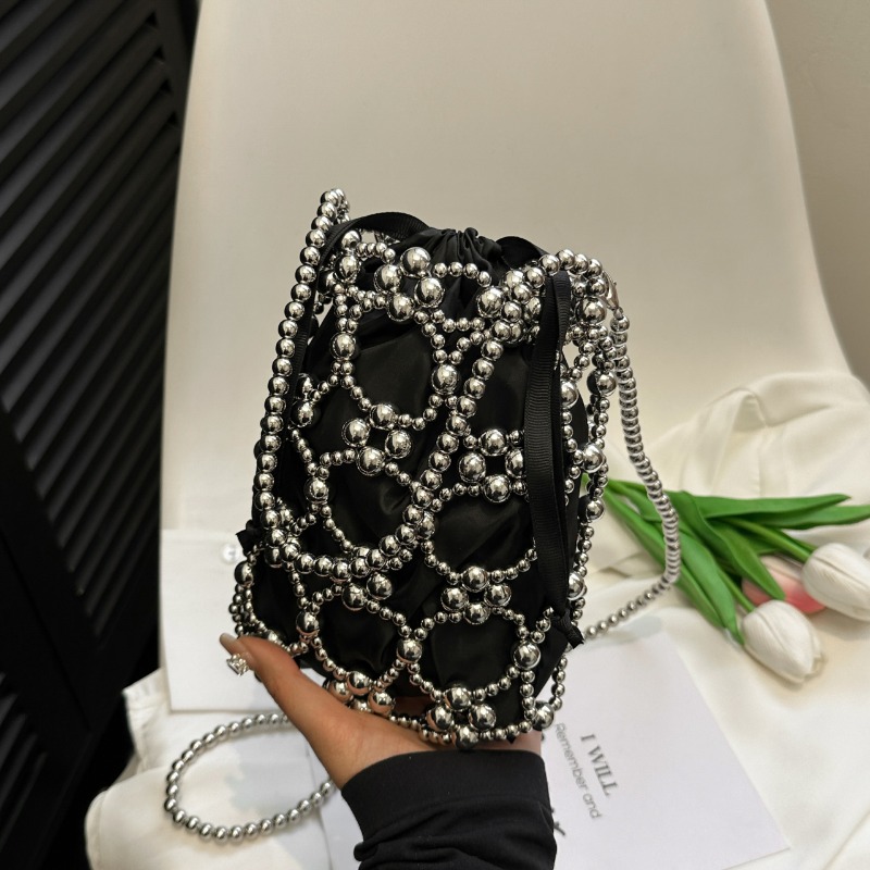 Witte kralen emmer schouder- e - Luxury Bags On Sales recensie en prijs