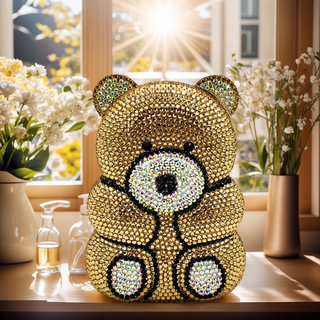 Schattige beer strass avondtas - Luxury Bags Cute recensie en prijs